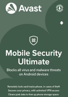 Avast Mobile Security Ultimate 1 Device 1 Year